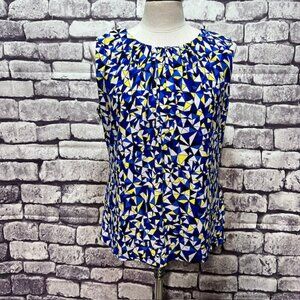 Calvin Klein Multicolored Sleeveless Blouse Size L